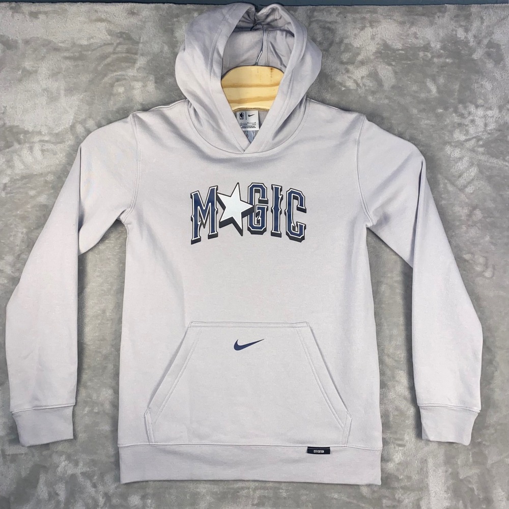 Kids Orlando Magic Nike NBA Hoodie Pullover Gray Size L‎ 14 16 Youth  NWT Gift